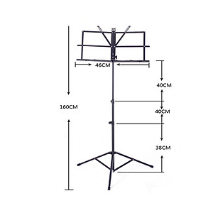 Giá để sách nhạc Woim G49 giá rẻ ( Màu đen)