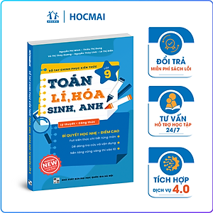 Sổ tay chinh phục kiến thức Toán - Lí - Hóa - Sinh - Anh lớp 9