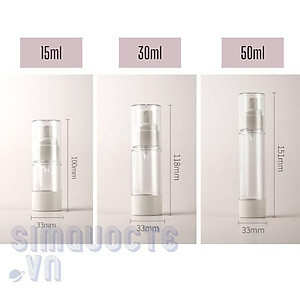 Lọ chiết mỹ phẩm dầu gội sữa rửa mặt hút chân không phong cách bắc âu