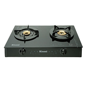Bếp Ga Dương Đôi Rinnai RV-6Double Glass(B) - Đen- Hãng chính hãng