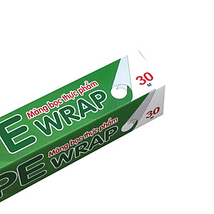 Màng bọc thực phẩm PE Ringo, An toàn, Dùng được trong tủ lạnh, lò vi sóng, có lưỡi cắt dạng trượt