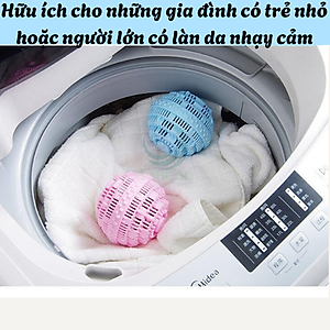 Bộ 2 Bóng Giặt Cầu Gai 11Cm Hỗ Trợ Giặt Đồ Siêu Sạch Chống Nhăn Quần Áo Bóng giặt quần áo, Banh giặt quần áo chống nhăn cỡ lớn 11cm khử khuẩn mùi ẩm mốc