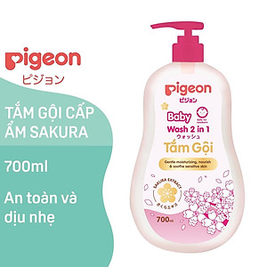 Tắm gội dịu nhẹ 2 in 1 Sakura Pigeon 200ML/700ML