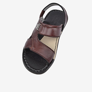 Giày Sandal nam Đông Hải quai ngang chất liệu da bò cao cấp đế  cao su chắc chắn - S1110