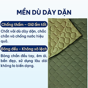 Chăn Mền Vải Dù Ánh Sao Chần Một Lớp Bông Mỏng Đắp Mọi Nơi Nhà Xe Cắm Trại Văn Phòng Gấp Gọn Tiện Lợi Chăn 4 Mùa Cao Cấp