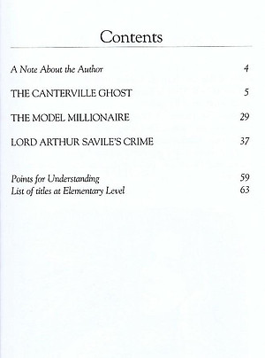 Canterville Ghost and Other Stories ,The