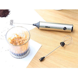 Máy Đánh Trứng Seka MD2210 Que Tạo Bọt Cafe Mini Cầm Tay Không Dây 3 Cấp Độ - Hàng Chính Hãng
