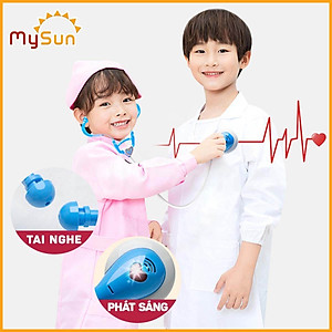 Bộ đồ chơi bác sĩ sỹ cho bé gái trai khám bệnh răng nha khoa cao cấp - Áo bác sĩ y tá hướng nghiệp MySun