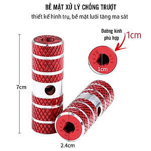 Bộ 2 Ty Gác Chân Sau Xe Đạp Chất Liệu Nhôm (đường kính lỗ 1cm) cho xe đạp MTB, xe địa hình chống trượt, chắc chắn Mai Lee