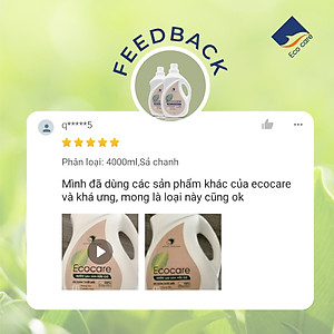 Nước lau sàn hữu cơ đuổi muỗi hương Sả Chanh 4000ml thương hiệu Ecocare