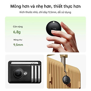 Định vị GPS Hoco E93A cho Android định vị toàn cầu không giới hạn khoảng cách, chống thất lạc đồ vật, sử dụng Google Find My Network - Hàng chính hãng
