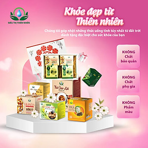 Trà Hoa Atiso đỏ hộp 30 Túi Lọc x 3Gram của Siêu Thị Thiên Nhiên