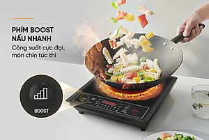 Bếp từ đơn Sunhouse SHD6154 - Công suất 2000W - 8 chế độ nấu - 10 mức nhiệt - Chế độ hẹn giờ - Bảo hành 12 tháng, Tặng kèm nồi lẩu - Hàng chính hãng