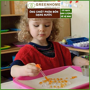 Ống Pipet GreenHome, 5ml, D15cm, Chiết Phân Bón Dạng Nước, Có Vạch Định Lượng, Đa Năng, Tiện Dụng