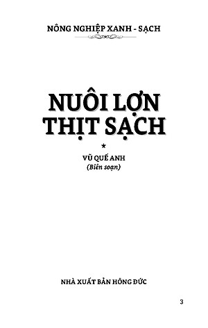 Nông Nghiệp Xanh Và Sạch - Nuôi Lợn Thịt Sạch