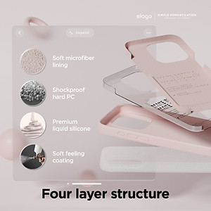 Ốp Lưng Cho iPhone 15 ProMax/ iPhone 15 Pro ELAGO Premium Silicone Case_ Hàng chính hãng
