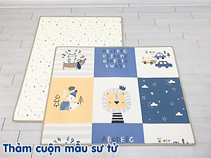 Thảm Chơi cho bé Umoo xốp XPE, Dày, Cuộn Tròn, Không Mùi, Không Thấm Nước