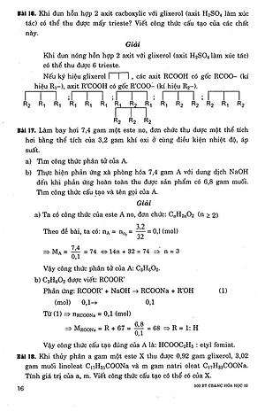 Sách 500 Bài Tập Cơ Bản Và Nâng Cao Hoá Học 12