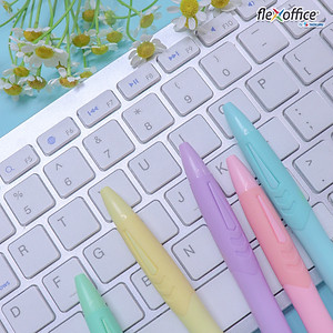 Bút gel B màu Pastel Thiên Long Flexoffice Pazto FO-GELB039/VN - Mực xanh (5 cây)