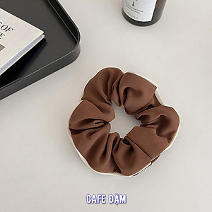 Dây buộc tóc scrunchies NASI gấp sọc loại cao cấp chất liệu vải bền đẹp phong cách hàn quốc thun cột tóc nữ co giãn tốt phụ kiện tóc