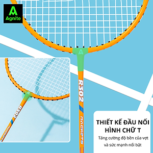 [RẺ NHẤT MALL] Bộ 2 vợt cầu lông giá rẻ chính hãng Agnite, bền, nhẹ, tặng kèm túi vợt và quả cầu lông - ER301/ER302
