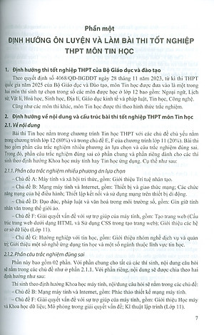 Ôn Luyện Trắc Nghiệm Thi Tốt Nghiệp Trung Học Phổ Thông (năm 2025) Môn Tin Học - Kiều Phương Thuỳ chủ biên, Nguyễn Trung Khánh, Nguyễn Xuân Khuê, Lê Thị Tú Kiên, Phạm Thị Lan…