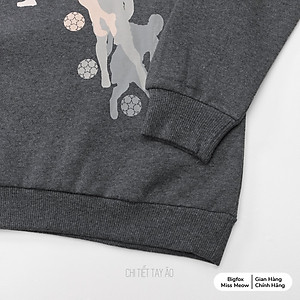 Bộ quần áo bé trai BIGFOX MISS MEOW vải nỉ bông size đại ấm áp kiểu Hàn Quốc cỡ 12,13,14,15 tuổi 40kg 53kg 1964