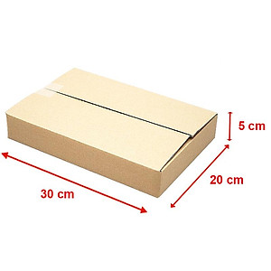Combo 5 Thùng Carton Đóng Hàng 30 x 20 x 5 cm