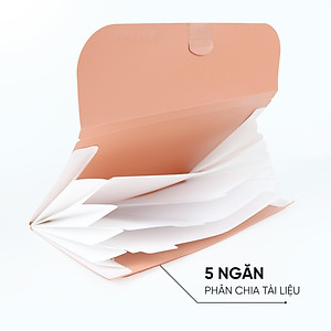 Cặp Đựng Tài Liệu A4 Nhiều Ngăn AO+ Switch OFF (5 Ngăn/ Có Phân Trang)