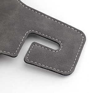 Móc Treo Đa Năng Có Hộc Đựng Ly Trên Ô Tô CIND BO-L021 Bằng Kim Loại Bọc Da Lộn Màu Xám Sang Trọng Cho Nội Thất Xe - Nhập Khẩu Chính Hãng