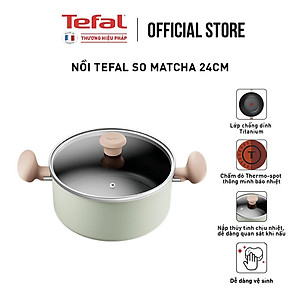 Bộ nồi chảo Tefal So Matcha - Nồi 24cm, Chảo 20cm, Chảo sâu 28cm, Xẻng, Vá