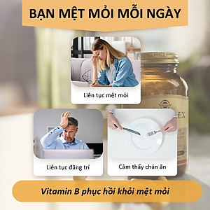NHẬP KHẨU USA CHÍNH HÃNG - Viên uống tăng cường sức khỏe, giảm căng thẳng Solgar® B-Complex và Vitamin C Stress Formula 