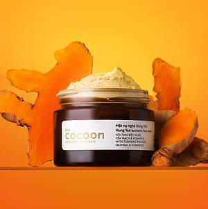 Mặt nạ nghệ Hưng Yên Turmeric face mask Cocoon 30ml giúp da đều màu, giảm thâm thuần chay