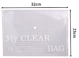 BỘ BÌA NÚT A4 MY CLEAR (12cái/ xấp)