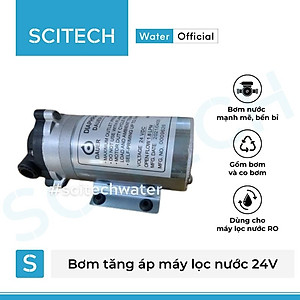 Bơm tăng áp máy lọc nước 24V (Tặng kèm co bơm) - Hàng chính hãng