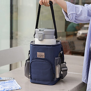 Bộ Hộp Cơm Giữ Nhiệt Lock&Lock Easy Carry 2L LHC8039 Có Túi (1 Hộp 720ml, 2 Hộp 420ml Kèm 1 Bộ Muỗng Và Nĩa)