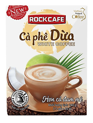 Cà phê dừa ROCKCAFE (Hộp 12 gói)