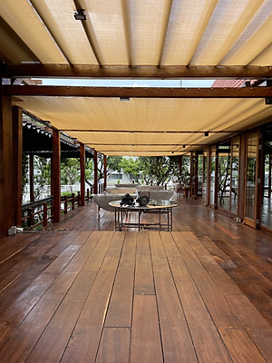 LƯỚI CHE NẮNG 80% CHE SÂN VƯỜN, BAN CÔNG - 230GSM - MÀU VÀNG CÁT