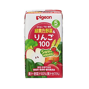 Nước ép táo và rau củ Pigeon 125ml x 3 hộp (dành cho bé từ 5 tháng)