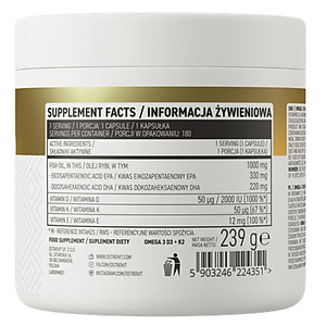 OstroVit Omega 3 D3+K2, Vitamin E, Hỗ Trợ Hệ Tim Mạch, Não Bộ, Giúp Xương Chắc Khỏe