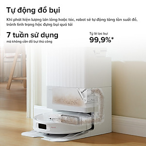 Robot Hút Bụi Lau Nhà Roborock Qrevo C Pro 18.500Pa, Xòe Giẻ Sát Cạnh - Hàng Chính Hãng