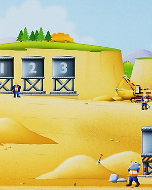 Cuốn Sách Bóc Dán Đầu Tiên Của Tớ - Xe Tải Và Máy Xúc Đào