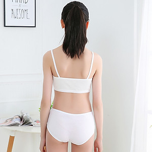 Combo 5 áo lót học sinh tuổi dậy thì cấp 1, 2, 3 - vải cotton tăm mềm mát thoải mái - phù hợp với các bạn nữ dưới 53kg