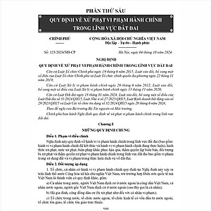 Sách Luật Đất Đai sửa đổi, bổ sung năm 2024 – Quy Định Mới Về Giá Đất, Bồi Thường, Hỗ Trợ, Tái Định Cư Khi Nhà Nước Thu Hồi Đất – Quy Định Về Xử Phạt Vi Phạm Hành Chính Trong Lĩnh Vực Đất Đai (V2579N)