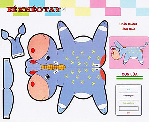 Sách Cắt Và Dán Hình 3D - Bé Khéo Tay - Vườn Mơ Ước