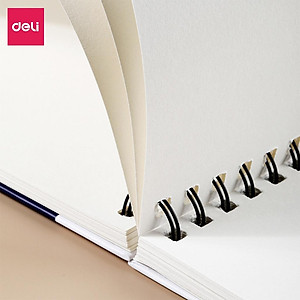 Sổ Tay Vẽ Phác Thảo 160gsm 120 Trang Finenolo Deli - Sketchbook Giấy Trơn Gáy Xoắn Ngang Và Dọc - Vẽ Kí Hoạ Phác Thảo Chì, Màu Nghiệp Dư, Chuyên Nghiệp