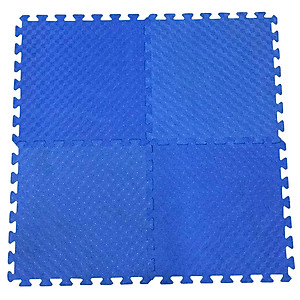 Bộ 4 tấm Thảm xốp lót nền nhà ECOBABY, thảm xốp chống va đập, không thấm nước đạt tiêu chuẩn Mỹ và Châu Âu - kích thước 1 tấm 50x50cm, độ dày 1cm - màu xanh dương