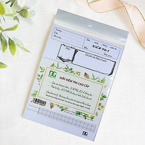 Giấy kiểm tra 4 ô ly kẻ bảng sẵn rất tiện lợi, giấy rất dày viết êm không hằn lem viết được tất cả các loại bút 12 tờ đôi GKTL1-02 Green Art - Hàng chính hãng