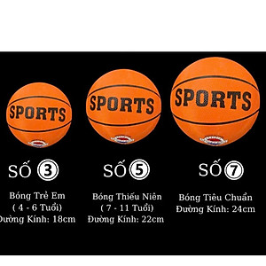 Quả  Bóng Rổ Số 5 Tặng Kèm Kim Bơm + Túi Lưới