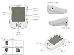 Máy Đo Huyết Áp Bắp Tay Beurer BM44 (Có Adapter)